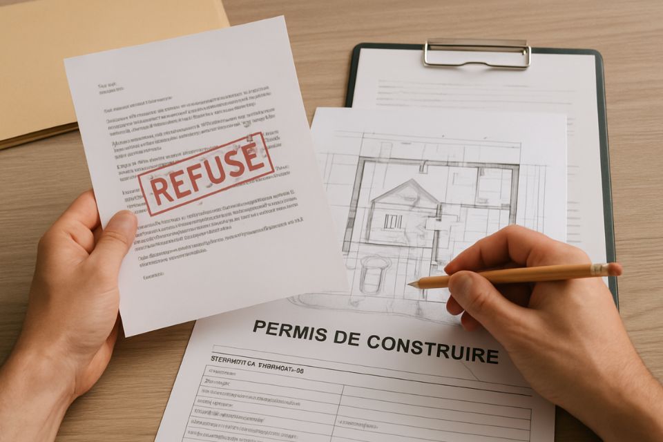 Arrêté de refus de permis de construire avec les considérants citant les articles du PLU non respectés par le projet