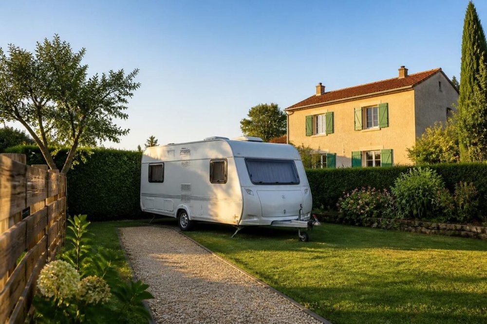 Caravane stationnée sur un terrain privé, installation soumise à une limite de trois mois sans autorisation