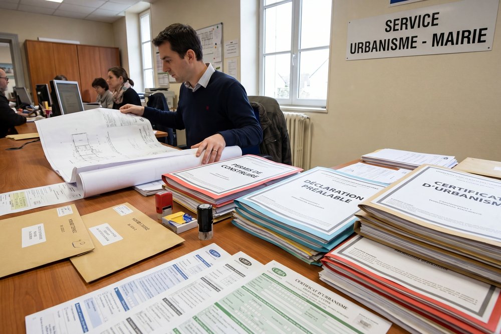 Vérification technique de plans cadastraux et architecturaux au service urbanisme d'une collectivité locale