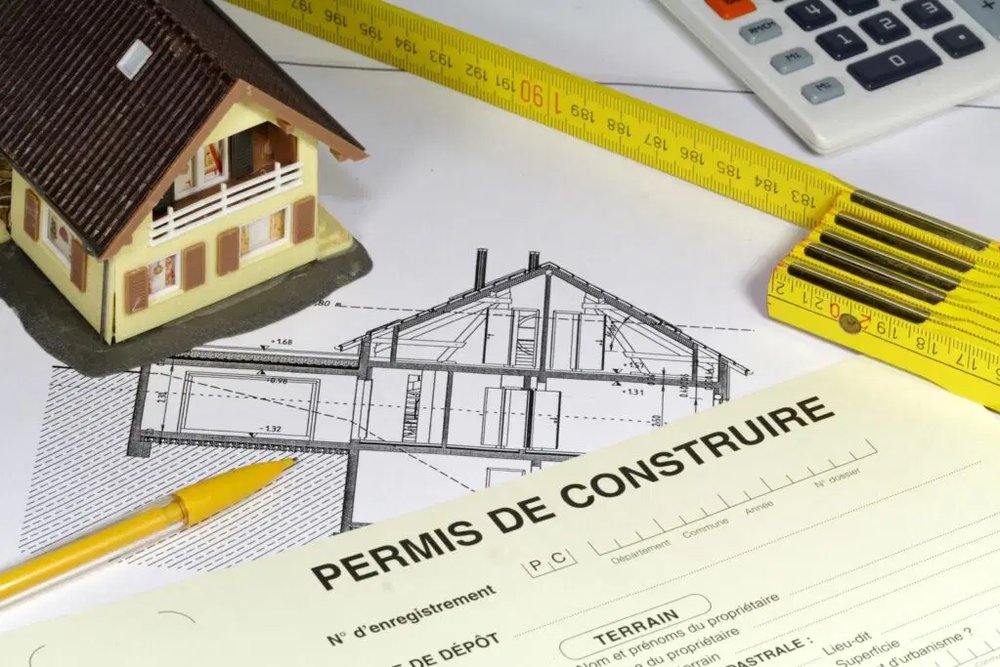 Dossier de plans 2D d'extension de maison imprimé et prêt à être déposé en mairie