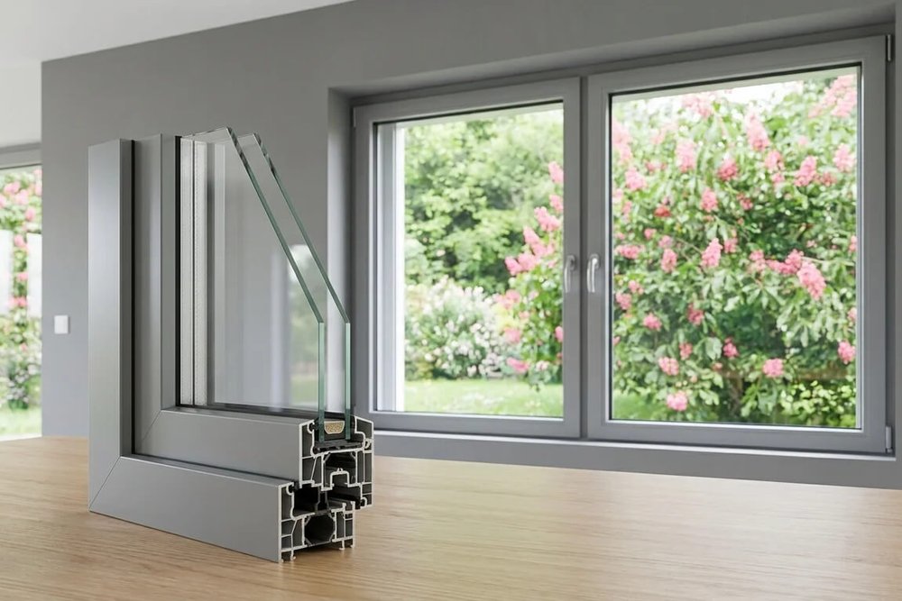 Fenêtre à double vitrage performant installée dans le cadre d'une rénovation énergétique éligible aux aides financières