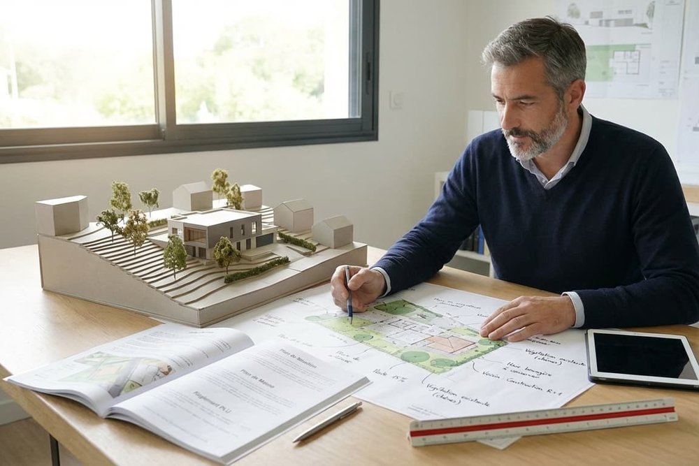 Rédaction d'une notice d'impact paysager et environnemental pour un dossier de permis de construire