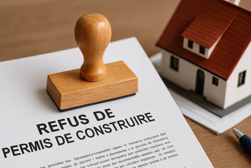 Arrêté de refus de permis de construire avec analyse des motifs pour modifier le projet et redéposer un dossier conforme