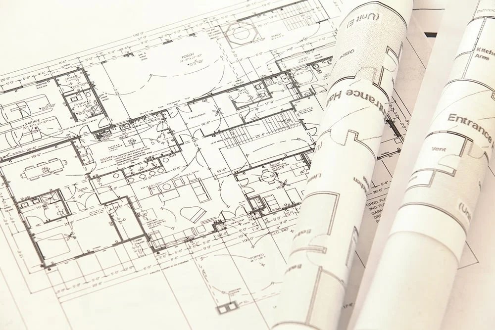 Plan d'exécution détaillé transmis aux entreprises pour la réalisation précise des travaux de chantier