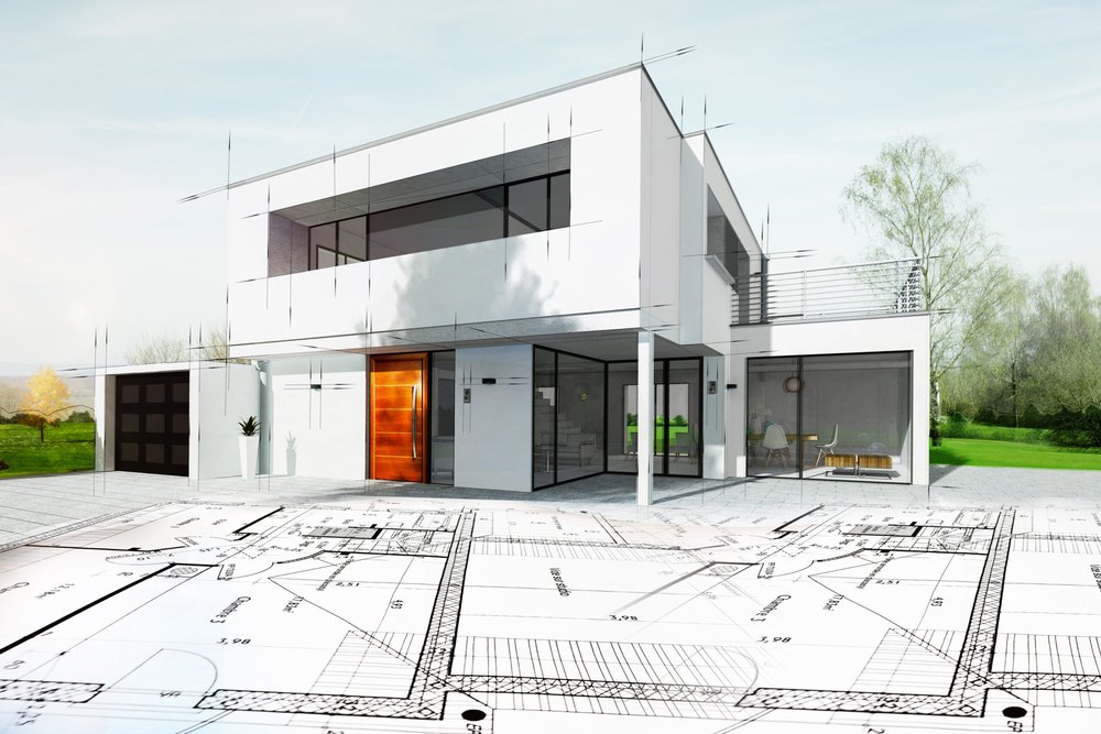 Planche de plans graphiques informatisés prête à être transmise au service d'urbanisme