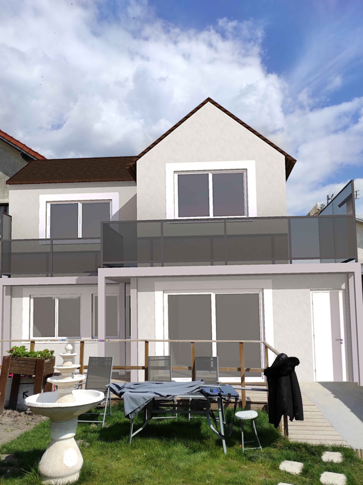 Extension d'une maison individuelle à Bondy - Permis de construire