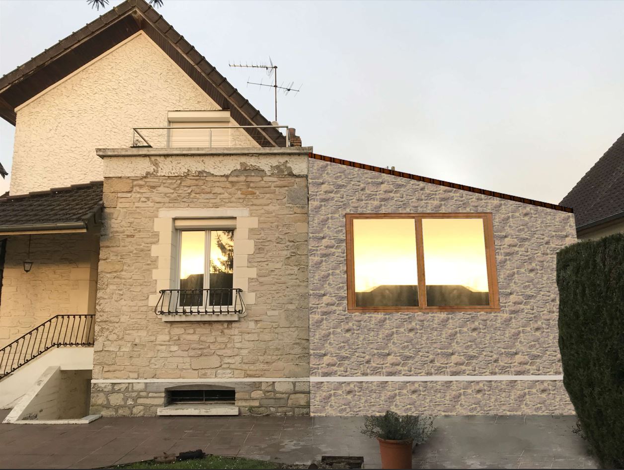 Extension d'une maison individuelle à Senlis - permis de construire