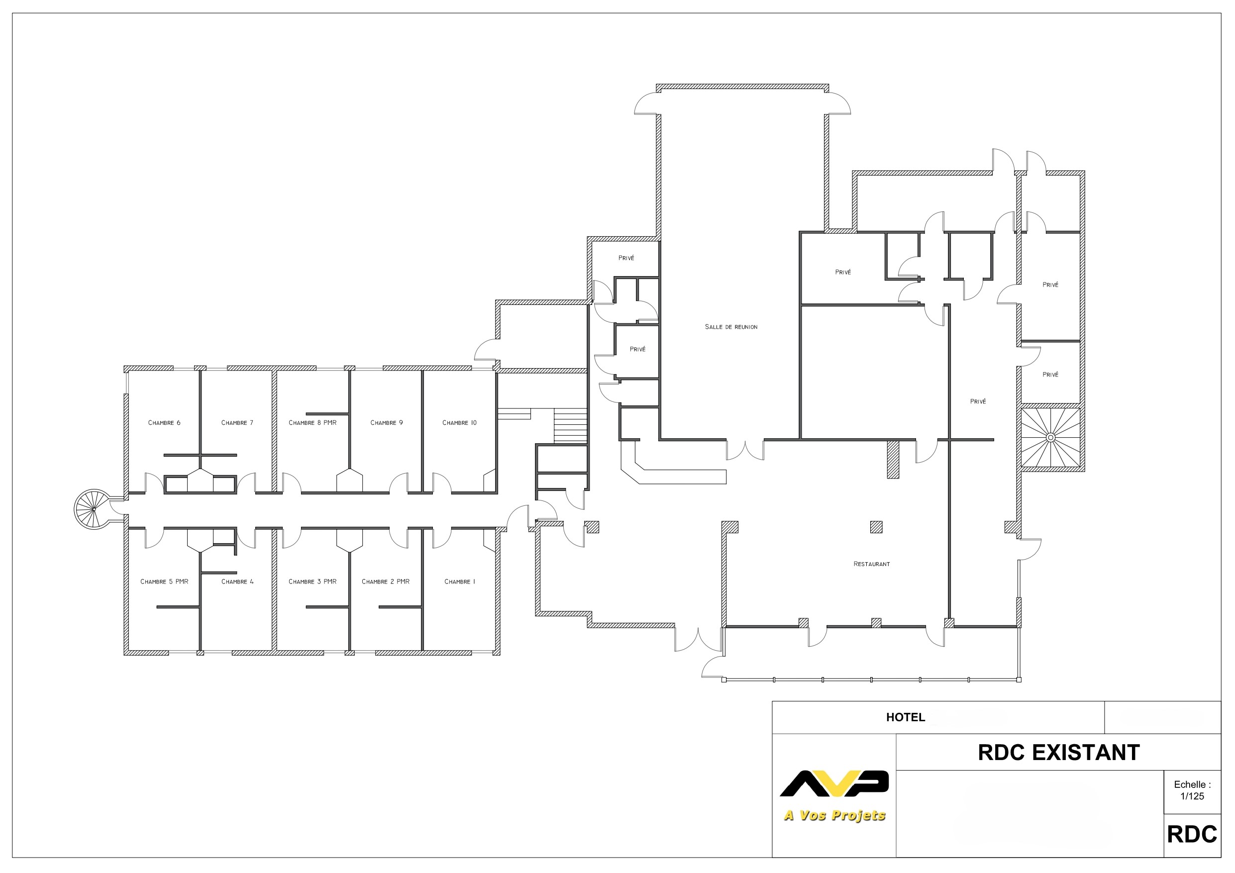 Aménagement intérieur d'un hôtel à Goussainville - Autorisation de travaux