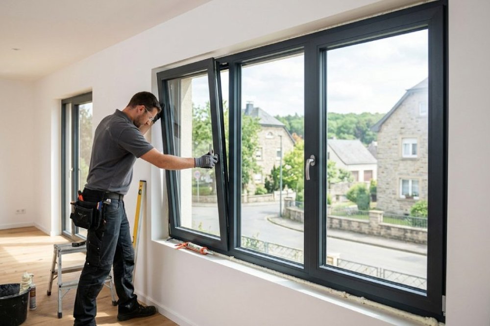 Remplacement de menuiseries en façade sur une maison ancienne nécessitant une autorisation d'urbanisme