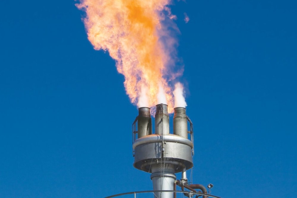 Torchère de sécurité d'une unité de méthanisation permettant de brûler l'excédent de biogaz en cas de dysfonctionnement