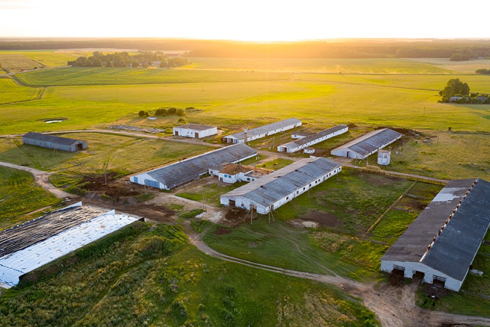 Terrain en zone agricole où seules les constructions liées à l'exploitation sont généralement autorisées